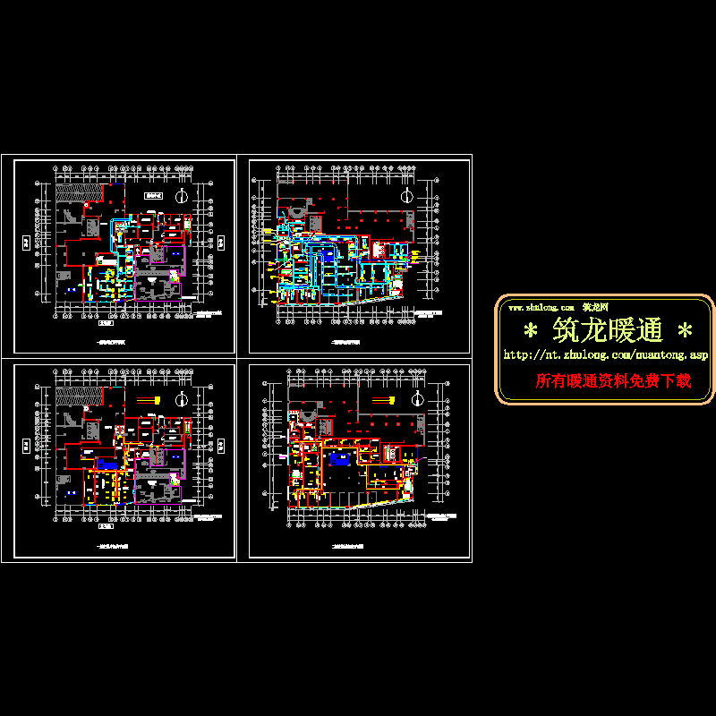 农行中央空调竣工图（4页图纸）.dwg - 1