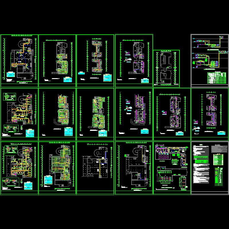 上4层综合楼通风空调图纸.dwg - 1