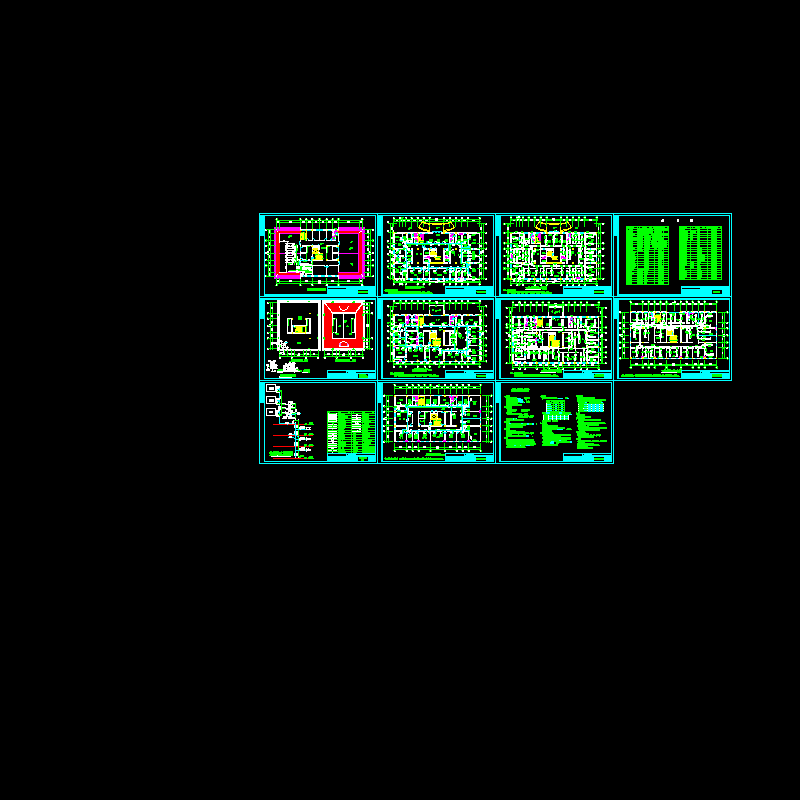 医院影像楼暖通设计CAD施工图纸.dwg - 1