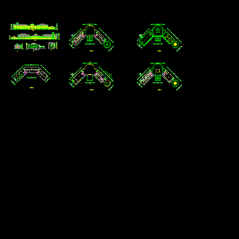 3层会所建筑方案设计初设图纸.dwg - 1