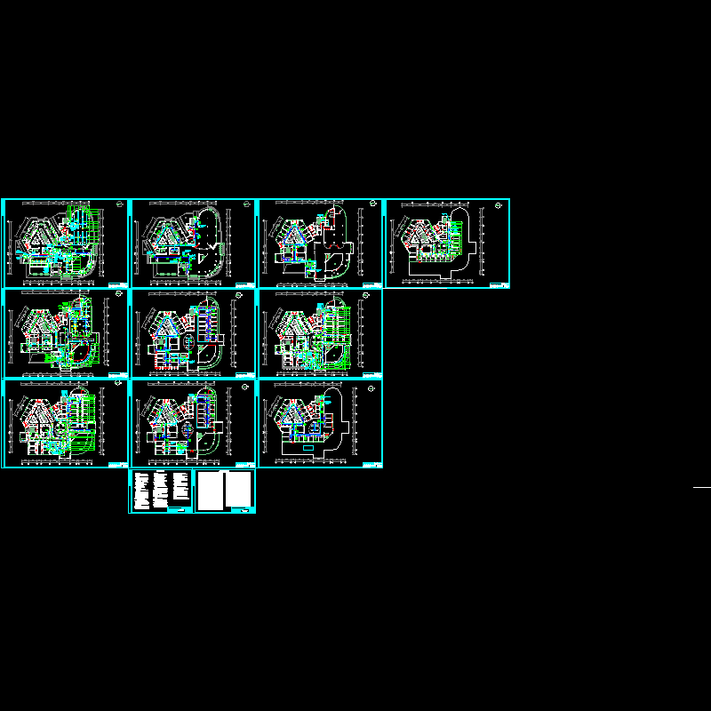 5层办公楼空调CAD施工图纸.dwg - 1