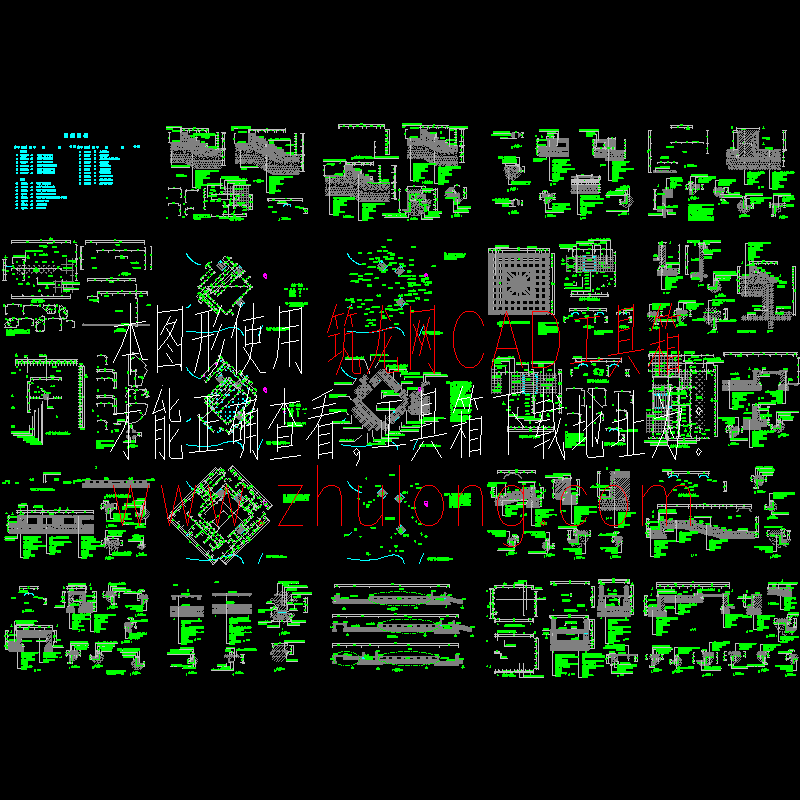 喷泉广场景观CAD施工图-喷泉景观施工图.dwg - 1