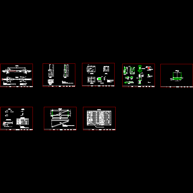 70米跨径人行悬索桥CAD施工图纸.dwg - 1