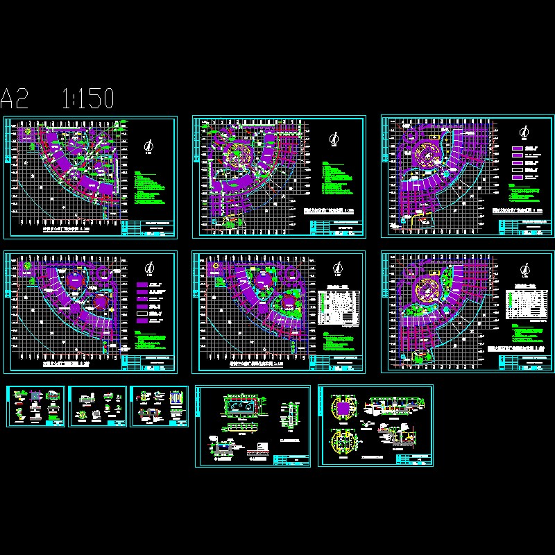 酒店前广场规划设计方案设计图纸.dwg - 1