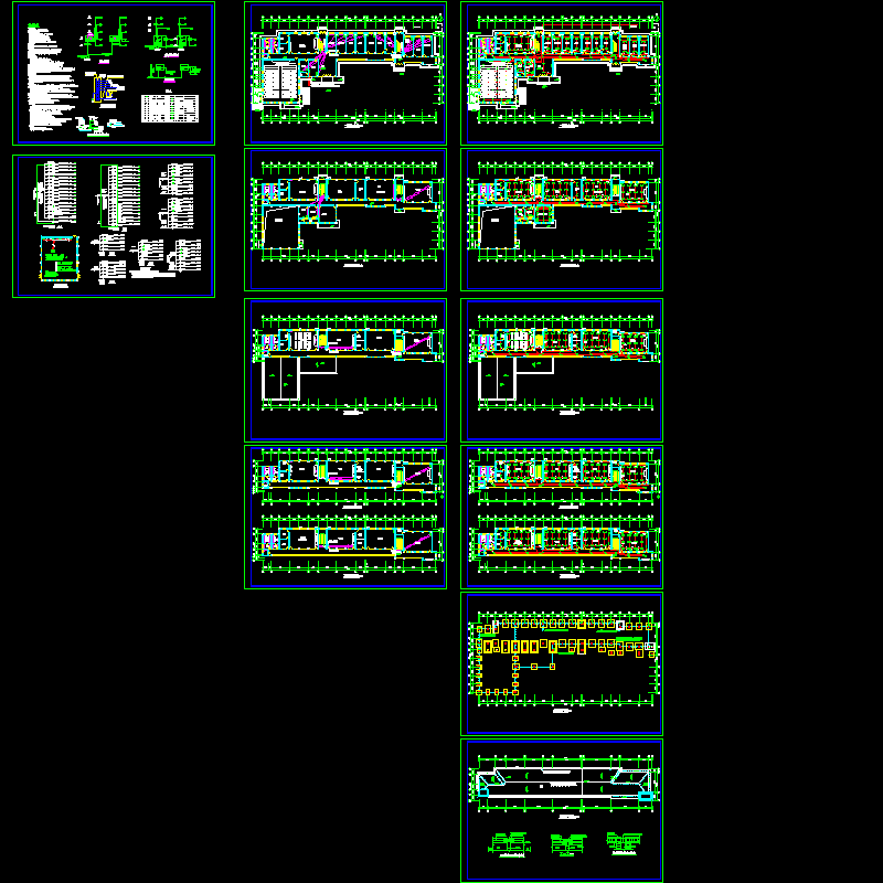 多层科技楼电气设计CAD施工图纸.dwg - 1