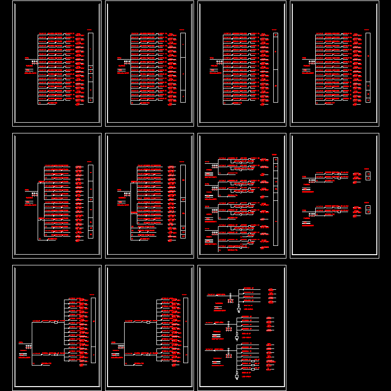 水景喷泉电气系统图.dwg