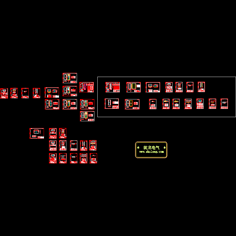 XL-21型动力配电箱全套结构CAD图纸 - 1
