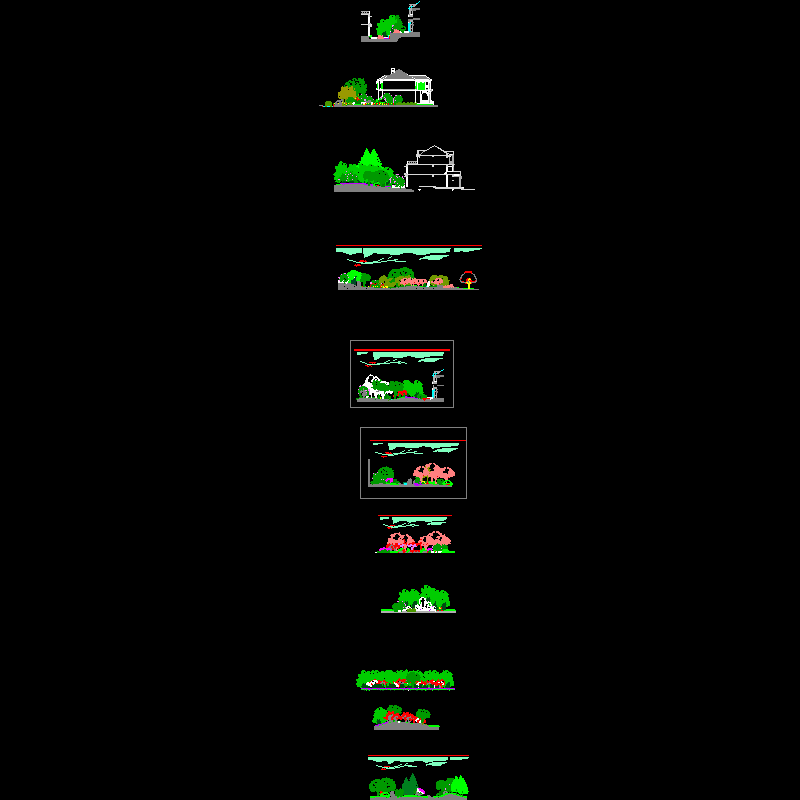 种植断面CAD详图纸 - 1