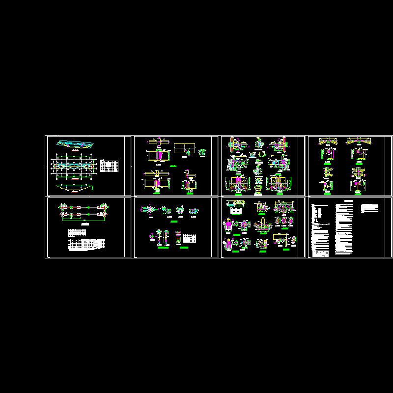 张弦梁节点设计CAD图纸 - 1