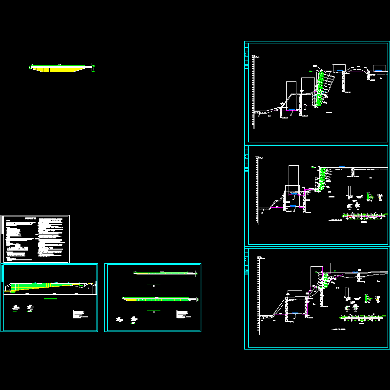 边坡锚杆挡墙设计CAD图纸 - 1