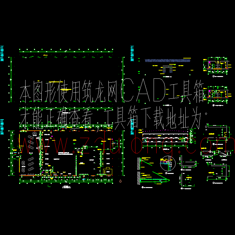 汽车销售形象店给排水设计图纸. - 1