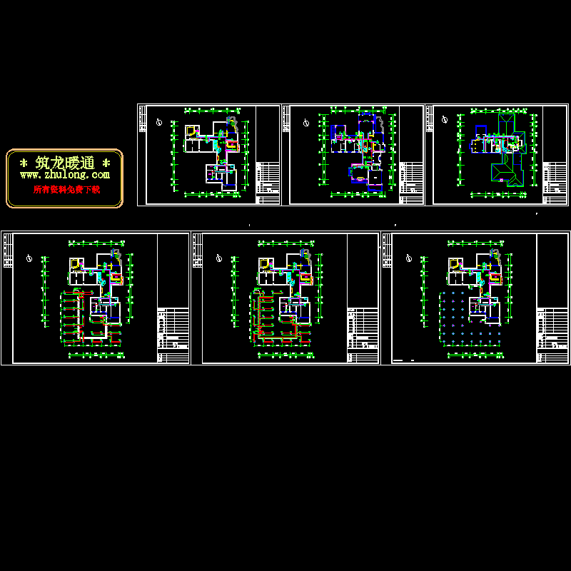 别墅地源热泵CAD施工图纸.dwg - 1