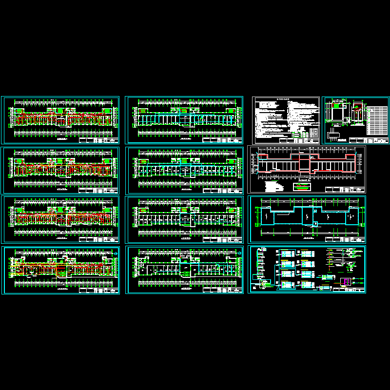 4层小型医院电气CAD施工图（13页图纸）.dwg - 1