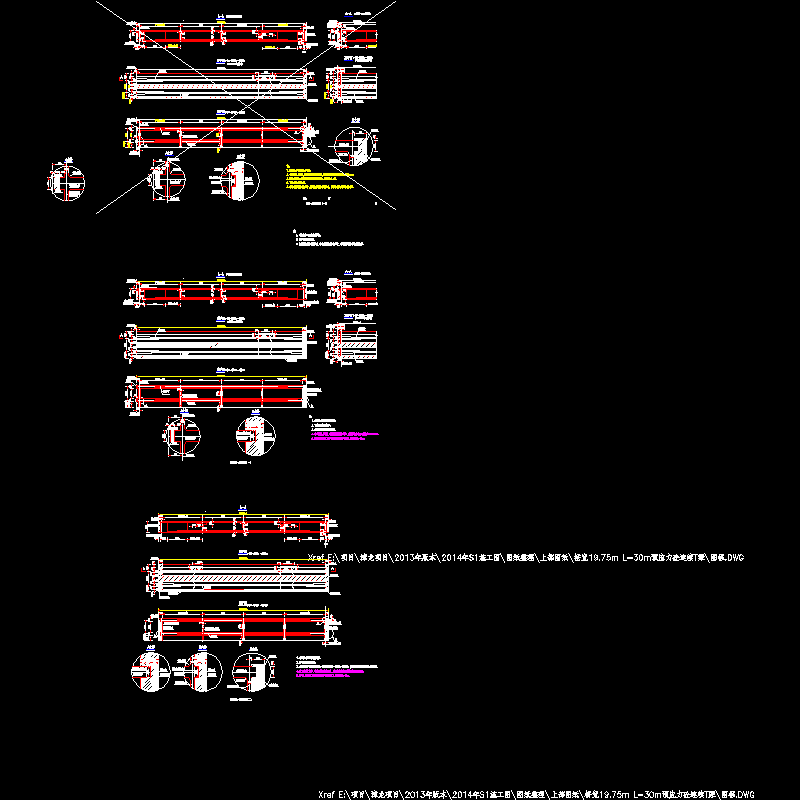 p008~009 l=30m b=19.75m刚构t梁一般构造图（一）~（二）.dwg