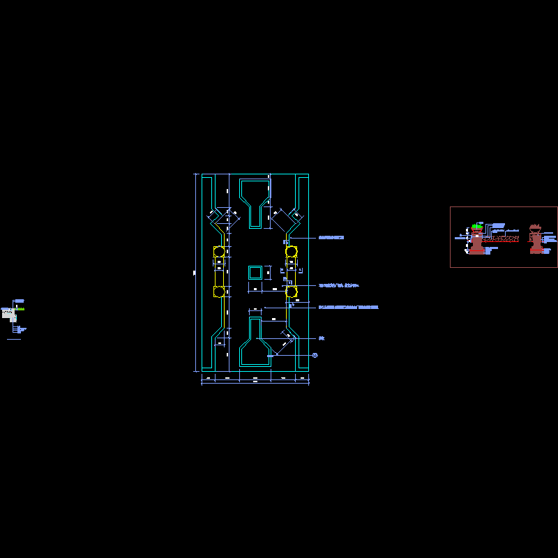 花坛座椅施工CAD图纸 - 1