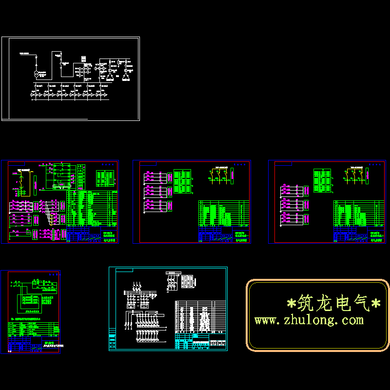 箱式变电站低压配电原理CAD图纸 - 1