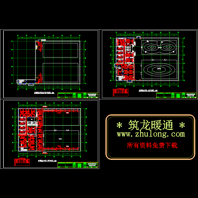 游泳馆中央空调设计CAD图纸 - 1