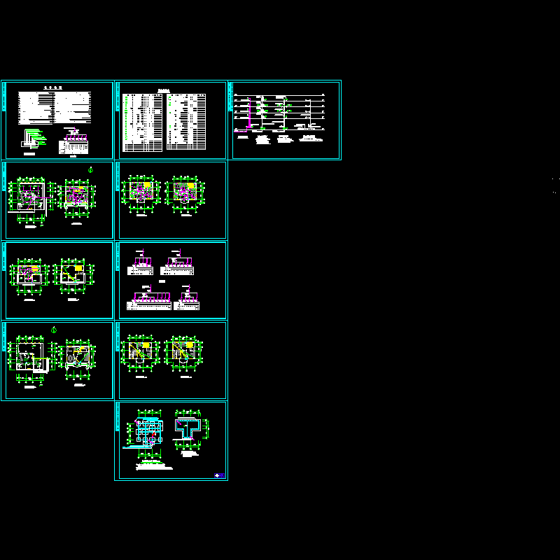 4层独栋别墅电气设计CAD施工图纸.dwg - 1