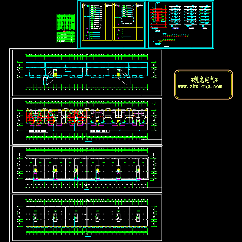 6层住宅楼电气设计CAD施工图纸.dwg - 1