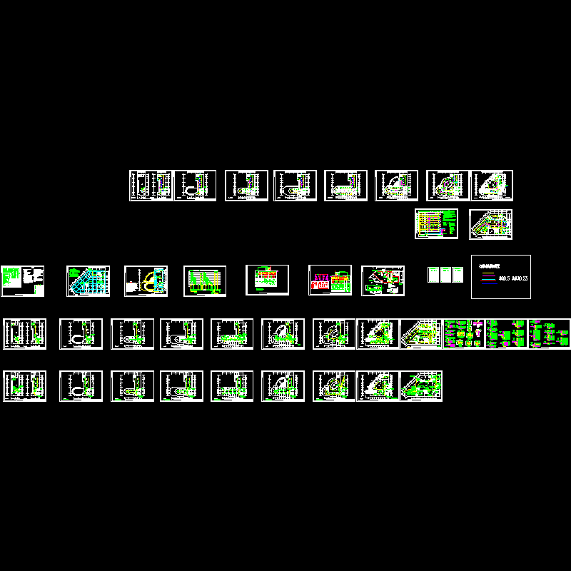 商住用房电气CAD施工图纸.dwg - 1