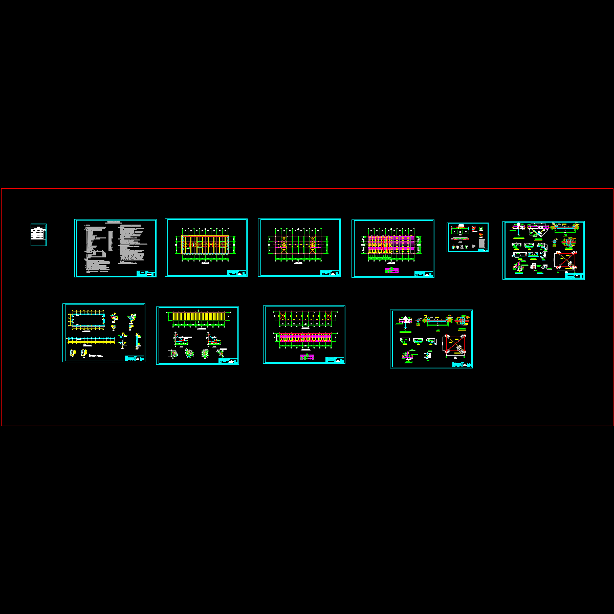 轻钢结构生产厂房竣工大样图.dwg - 1