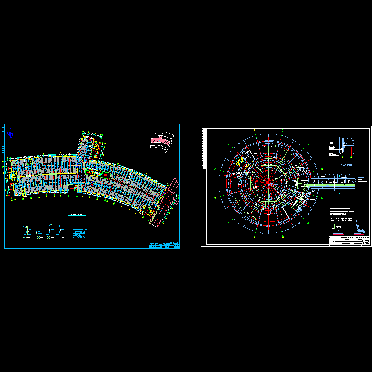 人防地下车库消防设计图纸.dwg - 1