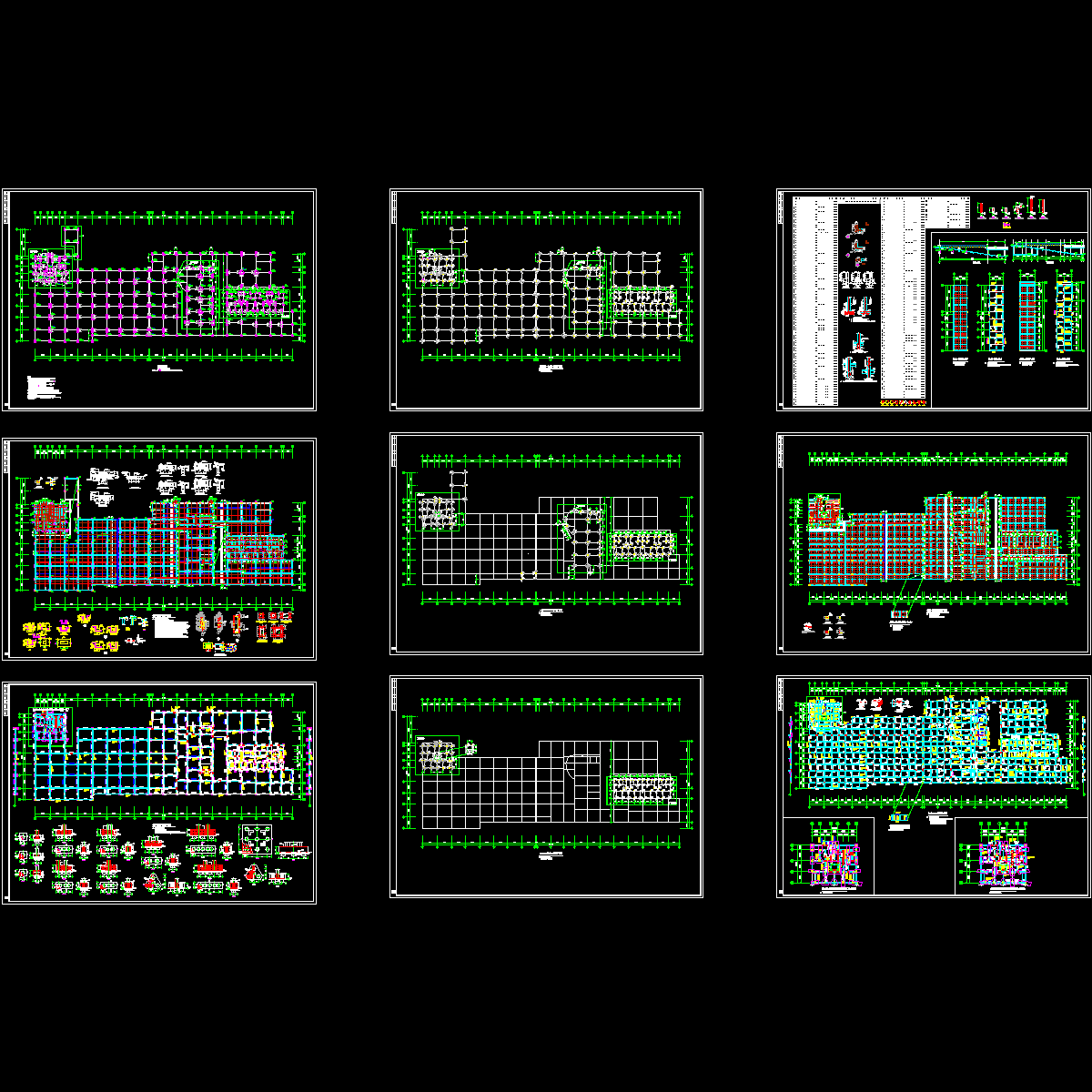 地下上车库结构设计CAD图纸.dwg - 1