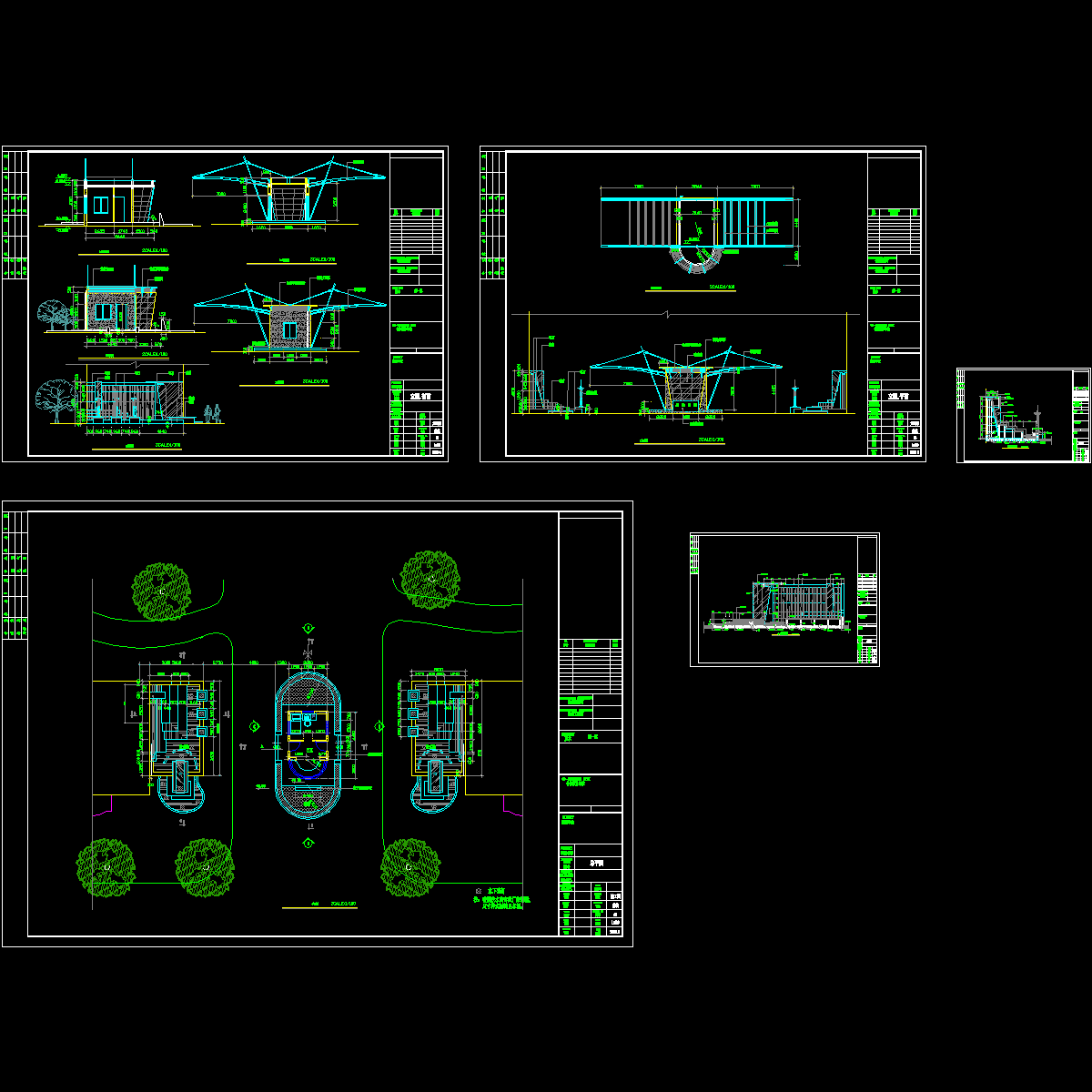 入口大门设计成套图纸.dwg - 1