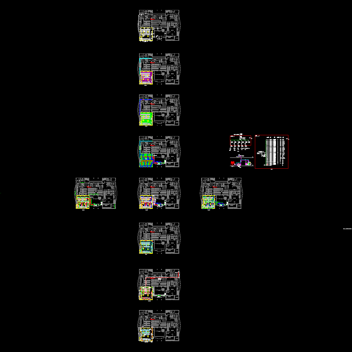 1000级无尘室空调CAD施工图纸.dwg - 1