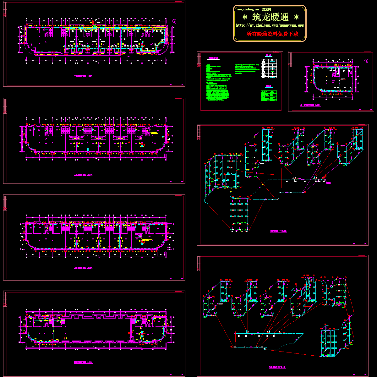 商服楼采暖CAD施工图纸.dwg - 1