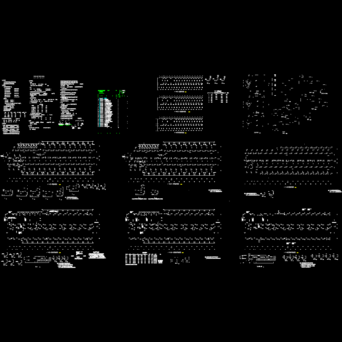 5层砖混结构学生宿舍楼结构设计CAD施工图纸.dwg - 1