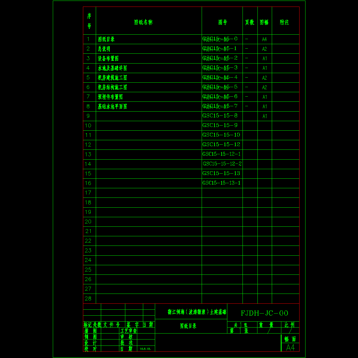 基础图目录.dwg