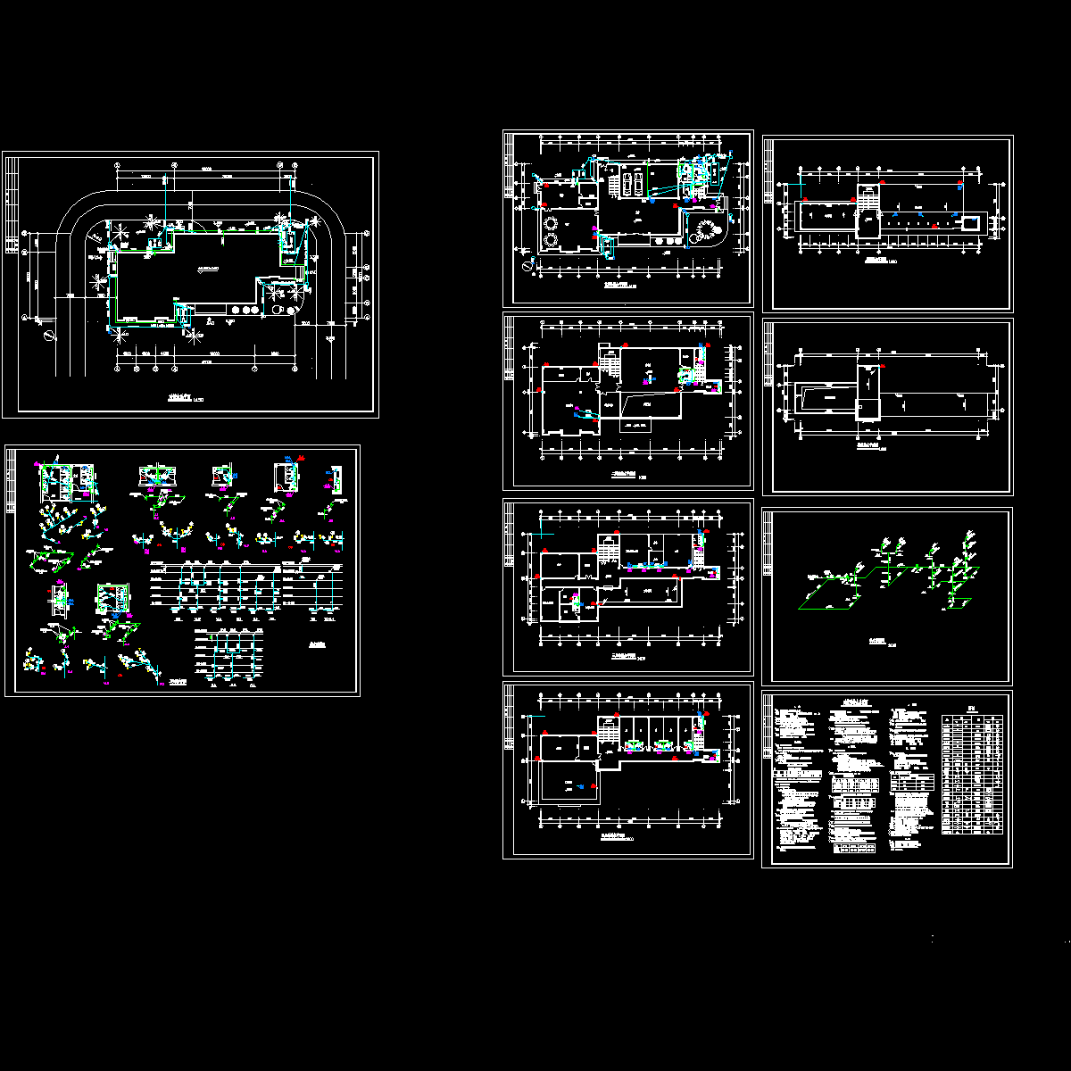 办公大楼给排水CAD施工图纸.dwg - 1