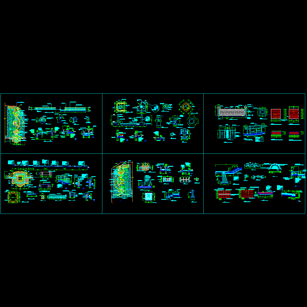 街头绿地景观设计全套CAD施工图纸.dwg - 1