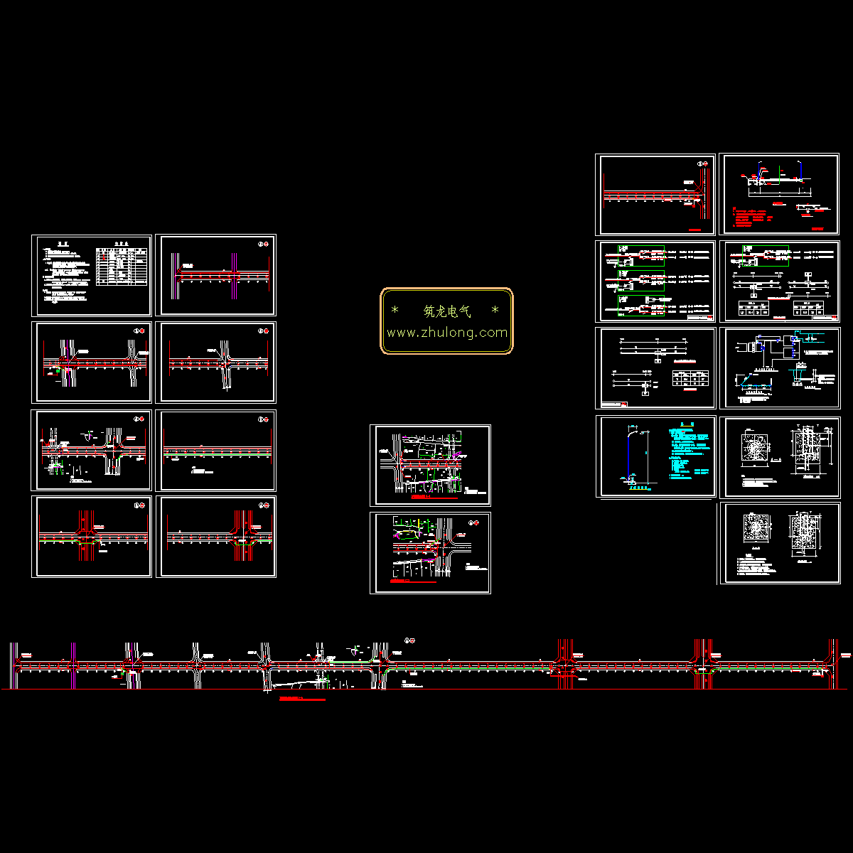 路段路灯工程电气设计施工图纸，共20张.dwg - 1