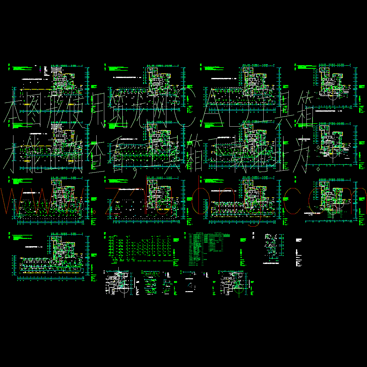 科技楼中央空调设计全套图纸.dwg - 1