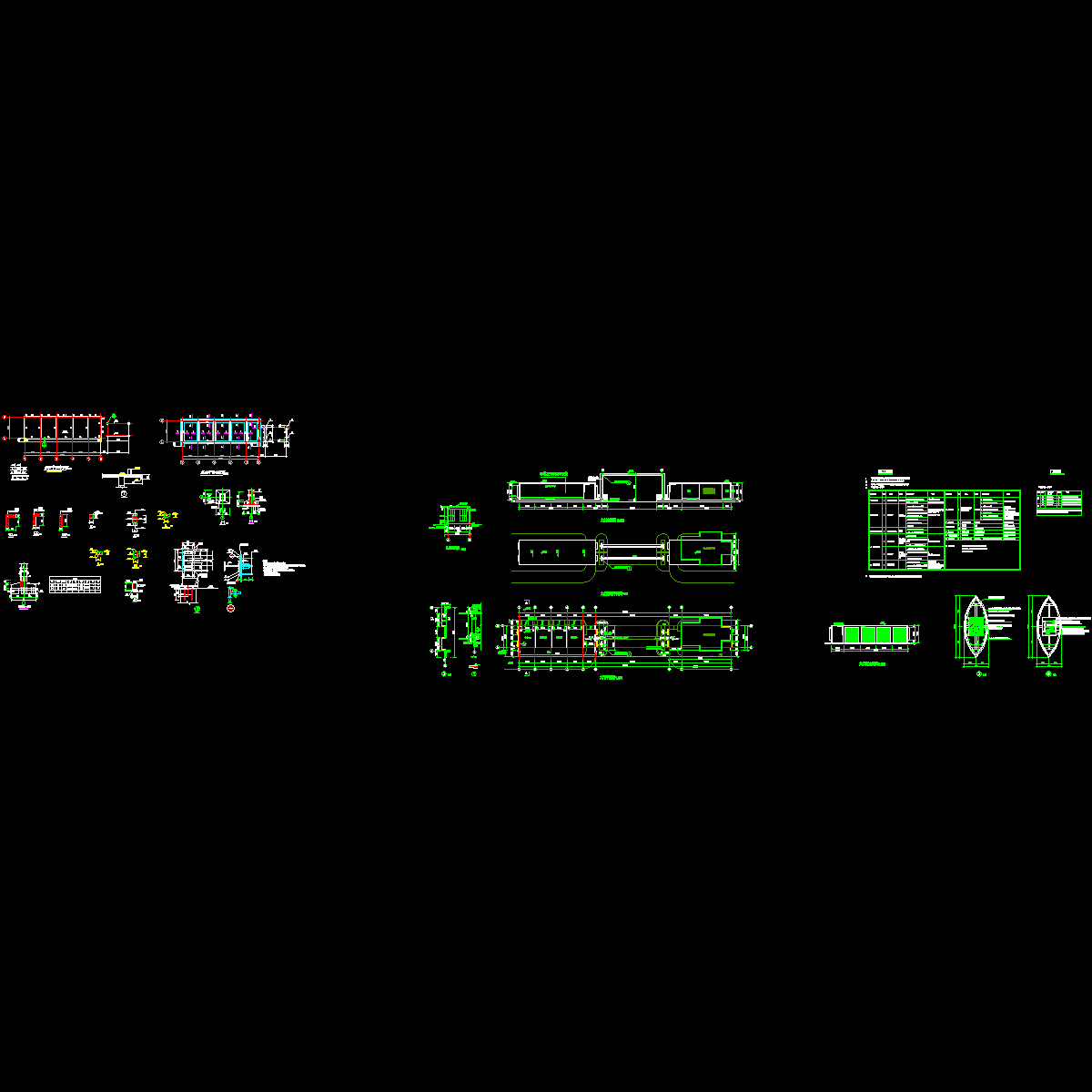 中学大门建筑施工CAD图纸.dwg - 1