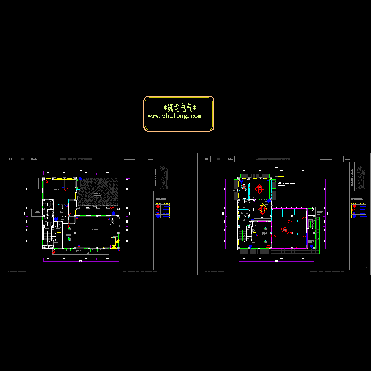 地上2层美术馆弱电监控点位布置施工图纸.dwg - 1