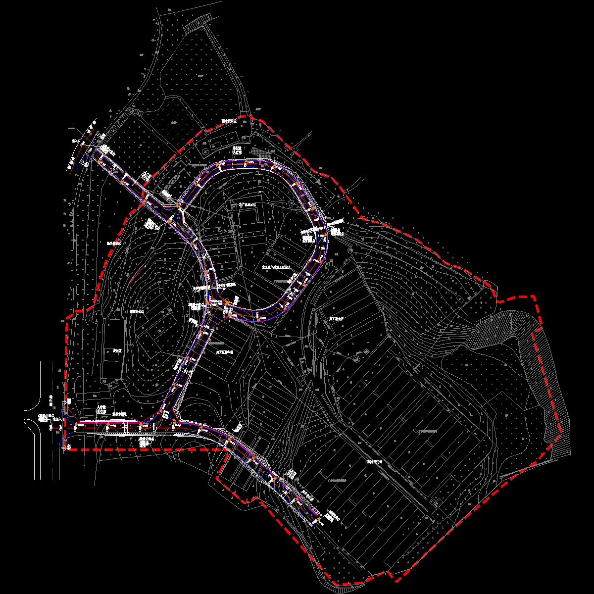 dq-08~dq-11 道路照明平面图.dwg