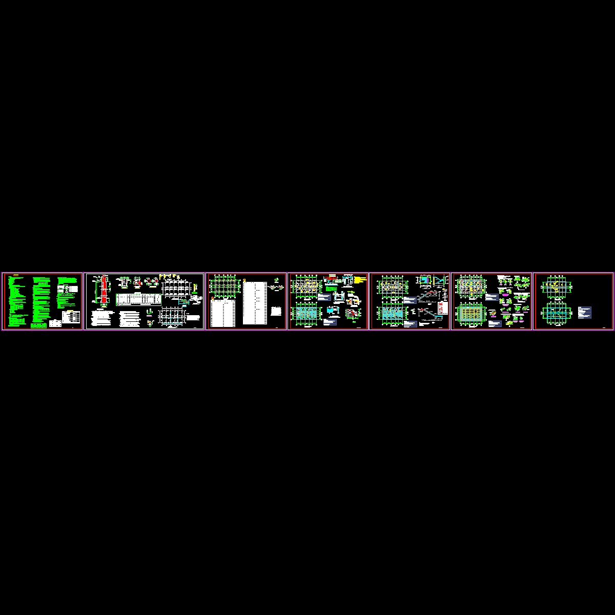 两层框架结构僧舍工程结构设计CAD施工图纸.dwg - 1