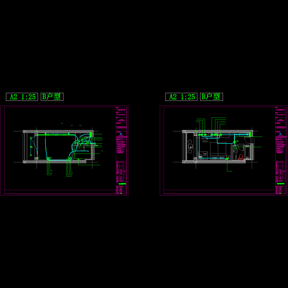 b户型2501标间电气图.dwg