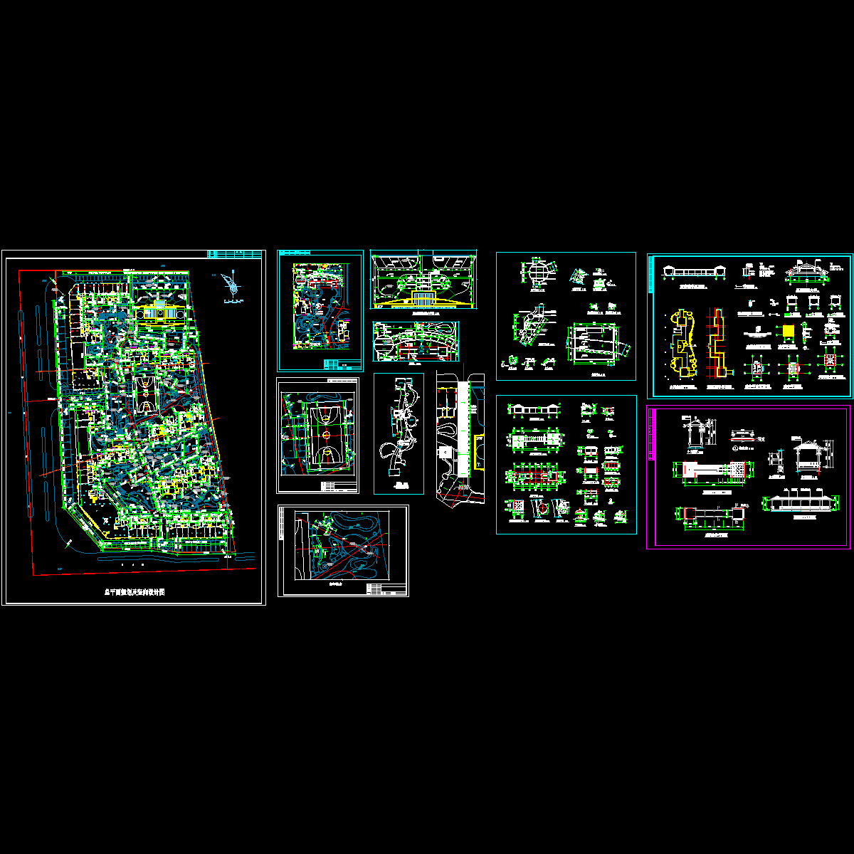 小区景观规划CAD施工图（12页图纸）.dwg - 1