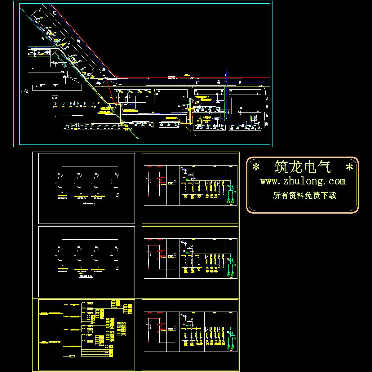 小区供电工程施工CAD图纸，共7张图.dwg - 1