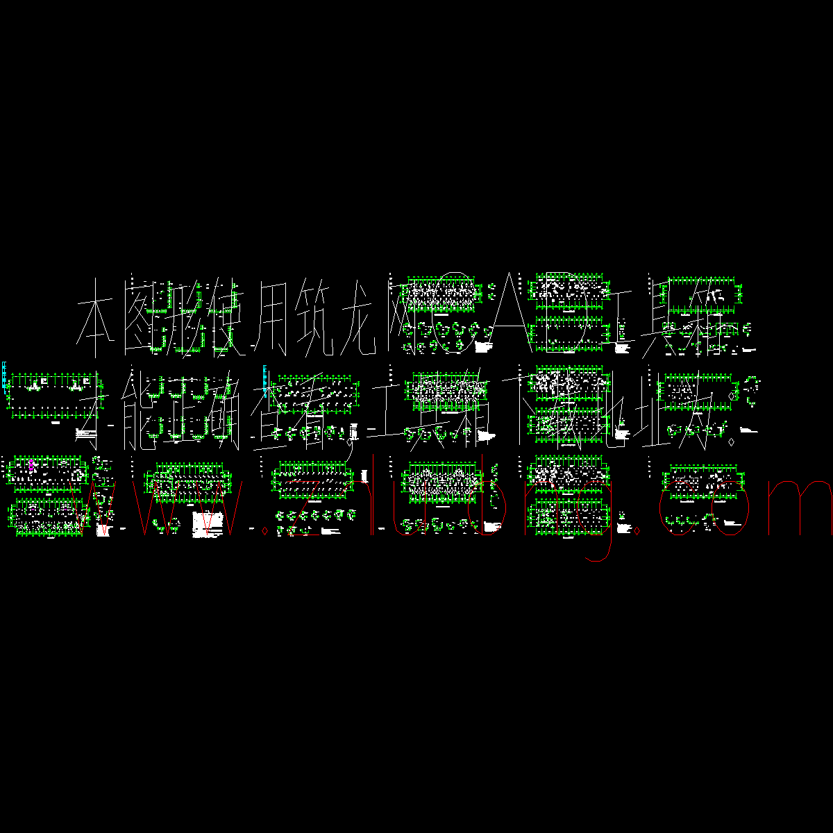 上6层框架住宅楼建筑施工图纸.dwg - 1