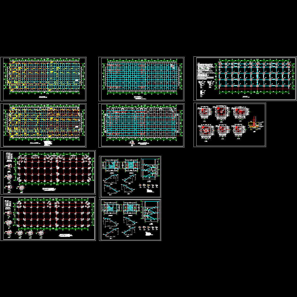 多层家具商场结构设计CAD施工图纸.dwg - 1