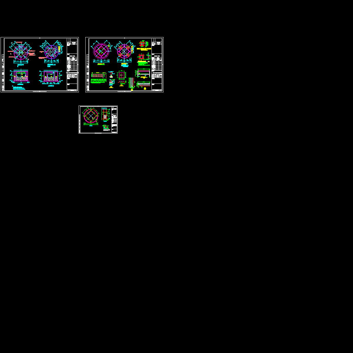 污水处理厂配水井结构CAD施工图纸.dwg - 1