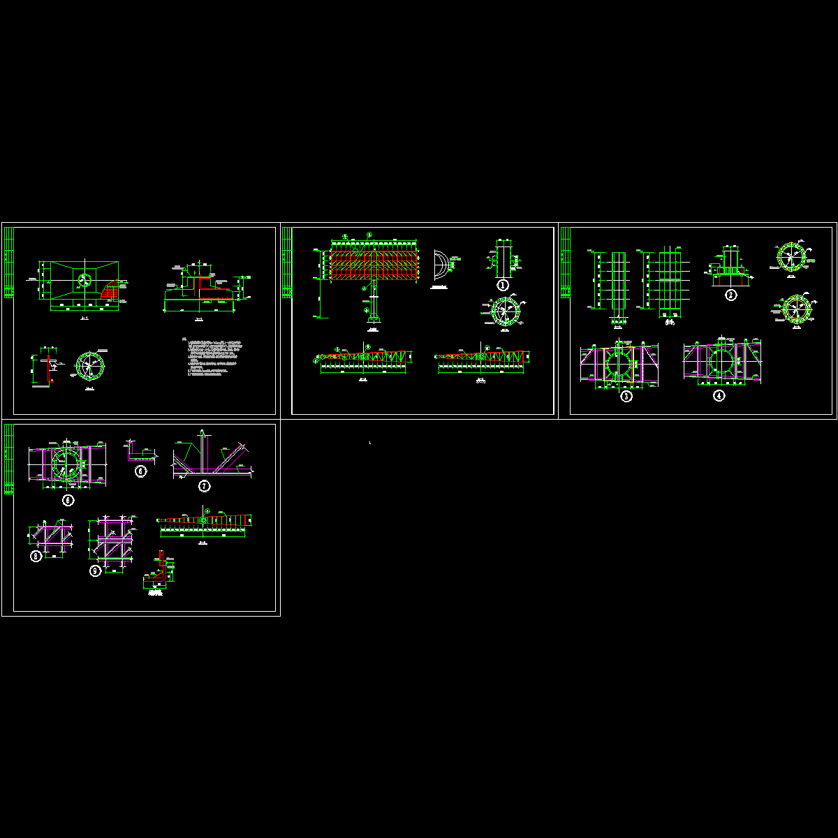 高速公路侧面广告牌CAD施工图纸（4张图纸）.dwg - 1