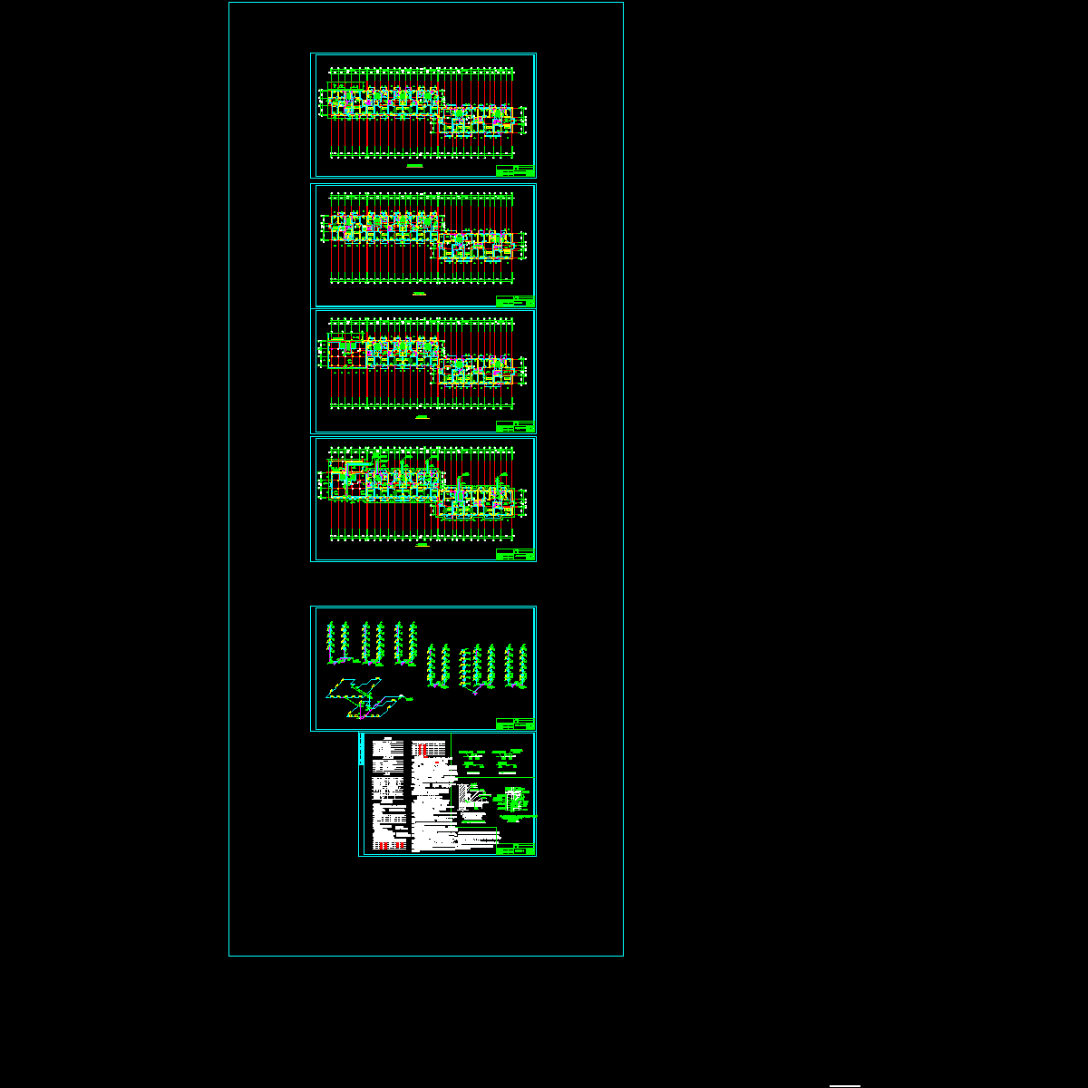 上6层住宅楼采暖图（6页图纸）.dwg - 1