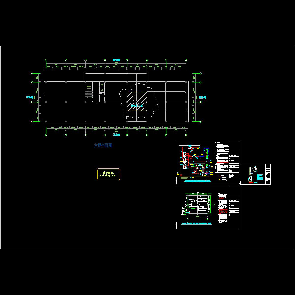 4层快捷酒店散热器采暖设计CAD施工图纸.dwg - 1