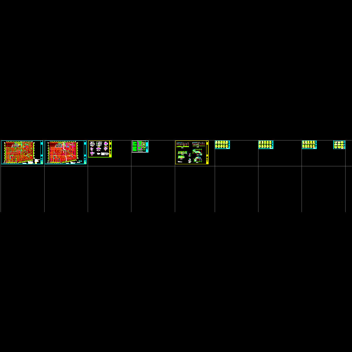 高层框架结构人防结构CAD施工图纸（人防）.dwg - 1